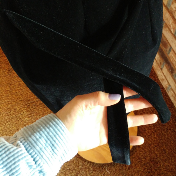 Velour "little black dress", stretchy. - Picture 7 of 7
